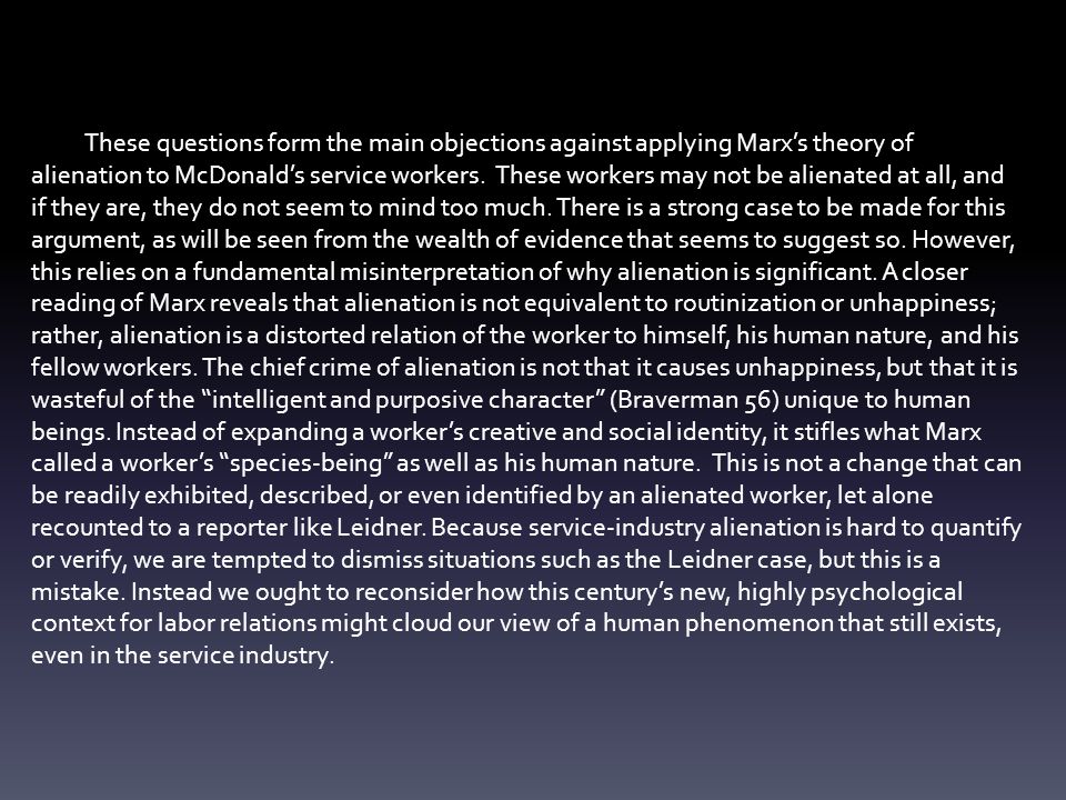 marxs theory of alienation essay marxs theory of alienation essay