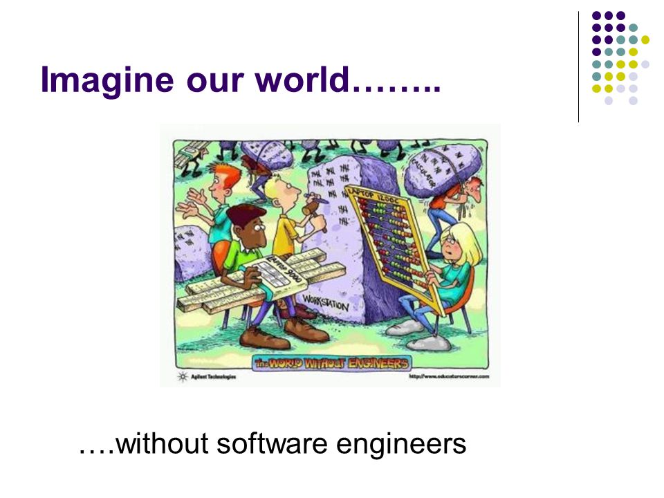 Imagine our world…….. ….without software engineers