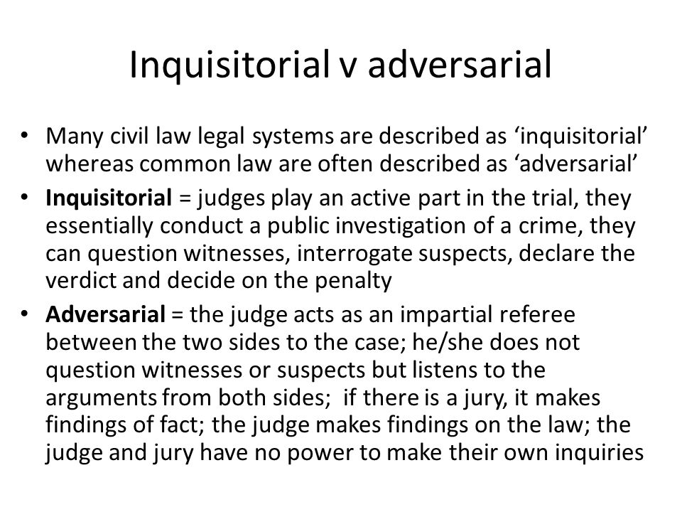 Essay On The Adversarial System