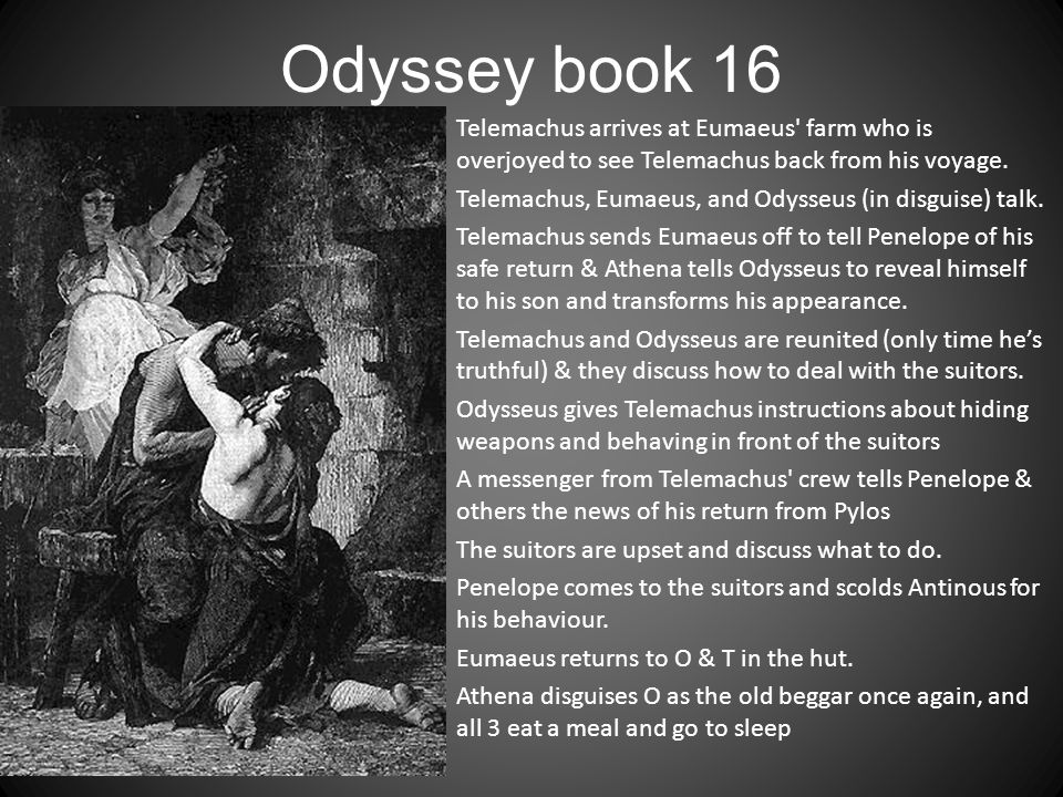 a letter from telemachus to odysseus in odyssey by homer A summary of themes in homer's the odyssey learn exactly what happened in this chapter, scene, or section of the odyssey and what it means perfect for acing essays, tests, and quizzes, as well as for writing lesson plans. a letter from telemachus to odysseus in odyssey by homer A summary of themes in homer's the odyssey learn exactly what happened in this chapter, scene, or section of the odyssey and what it means perfect for acing essays, tests, and quizzes, as well as for writing lesson plans.