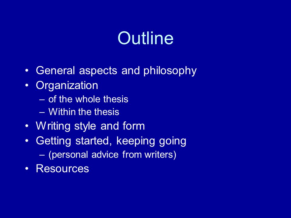 no work experience thesis example for essays