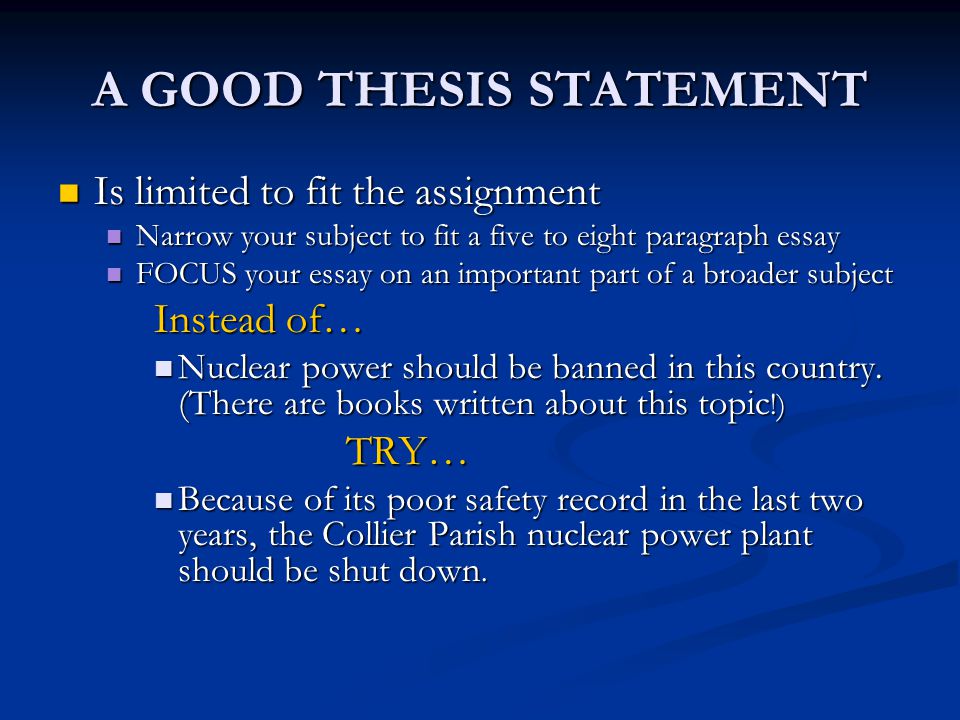 tv thesis statement tv thesis statement