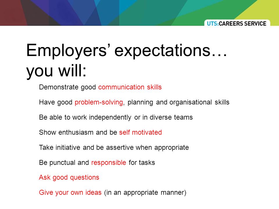 uts careers presents the aussie workplace workshop aims to raise demonstrate organisational skills