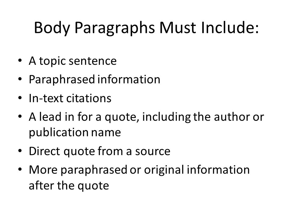 paraphrased paragraph
