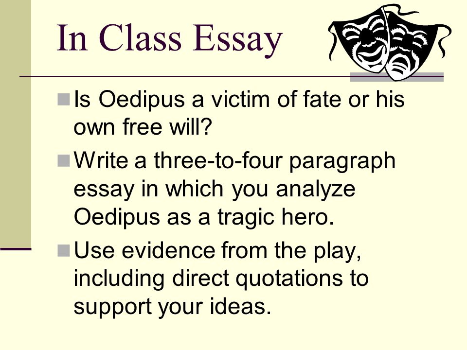 Essay on oedipus the king as a tragic hero