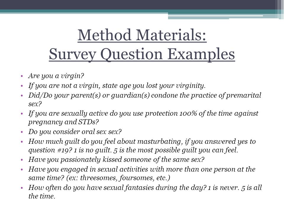 Survey question on virginity Cute shemales butt