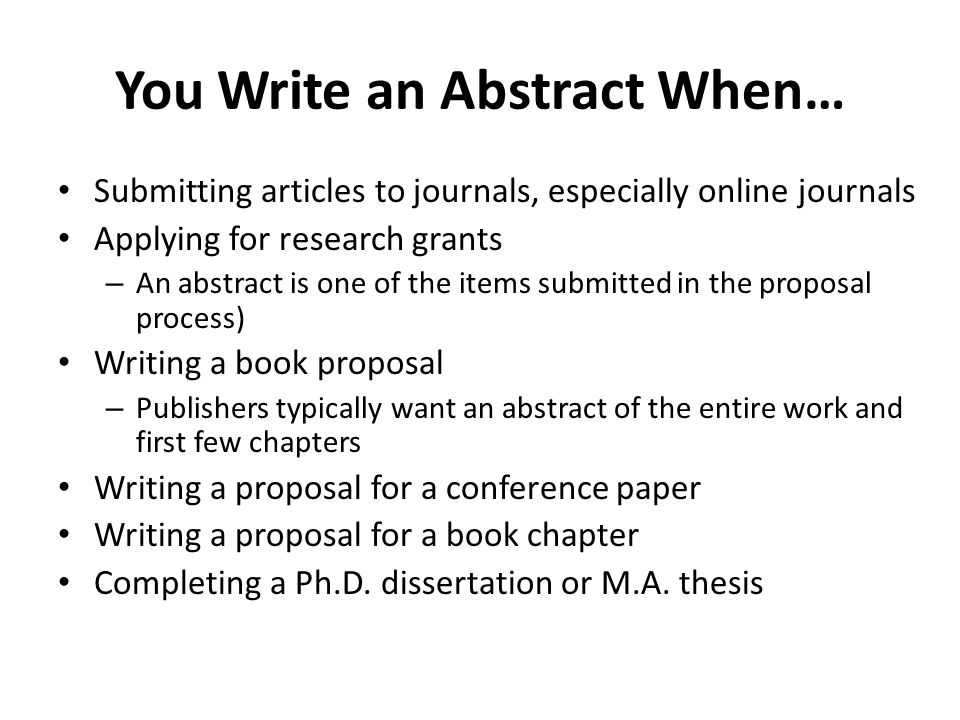 write abstracts dissertation Dissertation research and abstracts as the culminating experience of their graduate programs, with the guidance of the faculty, our phd students are producing dissertations which contribute to the knowledge base regarding education and offer important insights about improving educational practices and policies. write abstracts dissertation Dissertation research and abstracts as the culminating experience of their graduate programs, with the guidance of the faculty, our phd students are producing dissertations which contribute to the knowledge base regarding education and offer important insights about improving educational practices and policies.