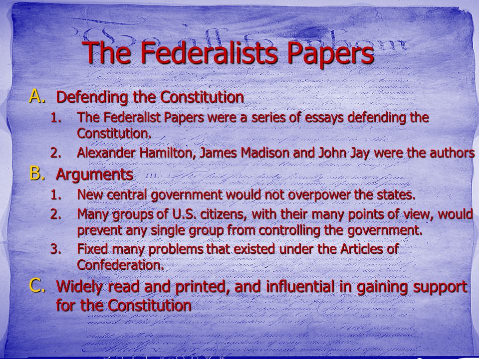 Federalist Essay