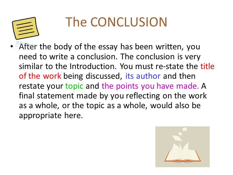 How to write a conclusion for a short story essay