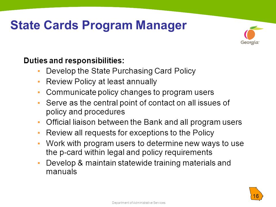 program manager duties