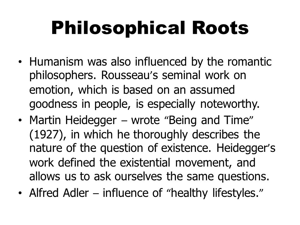 humanistic existential perspective