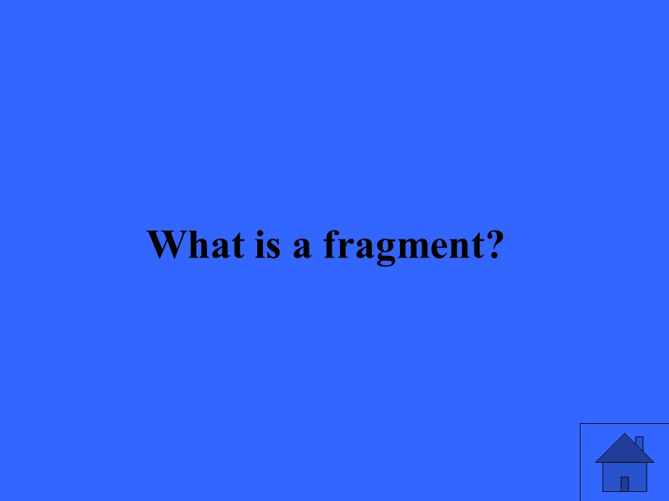 What is a fragment