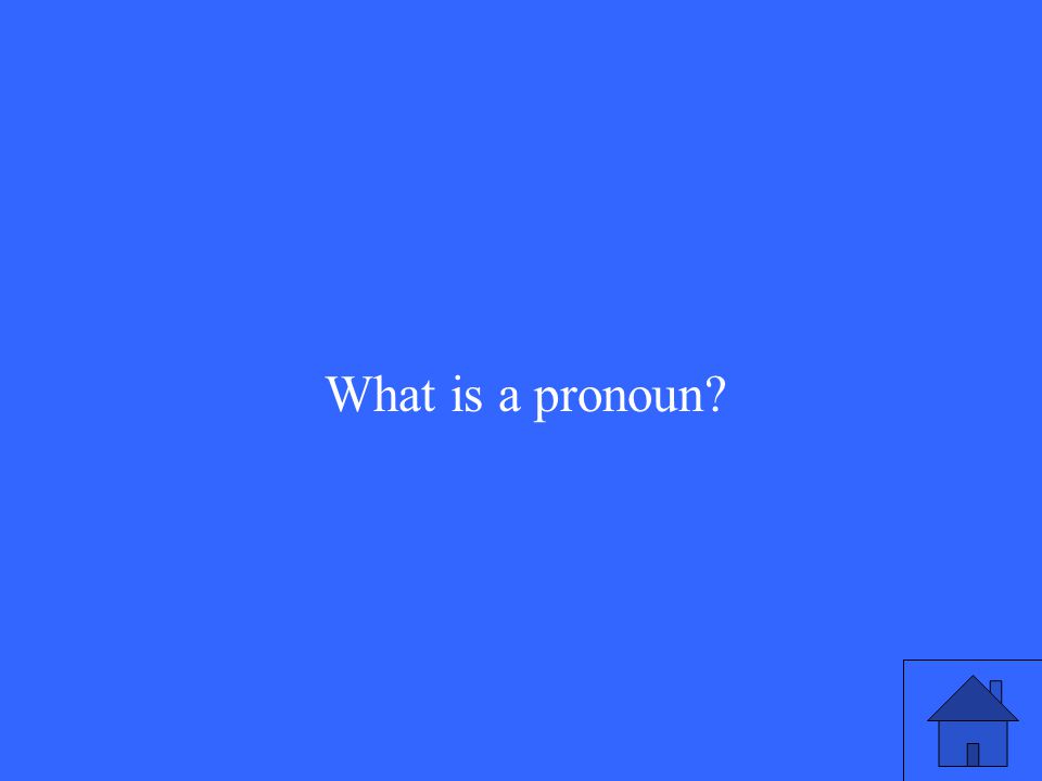 What is a pronoun