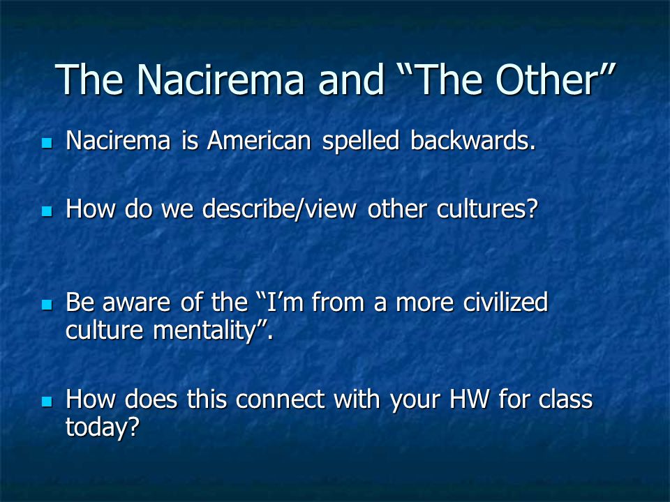 nacirema essay horace miner nacirema essay horace miner