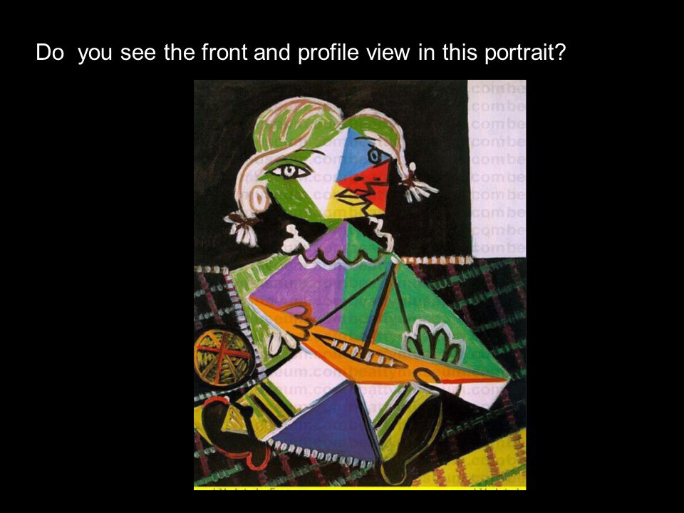 Do you see the front and profile view in this portrait