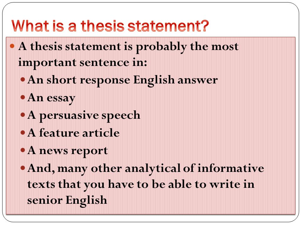 Thesis Statement For A Persuasive Essay