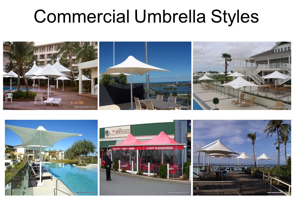 Commercial Umbrella Styles