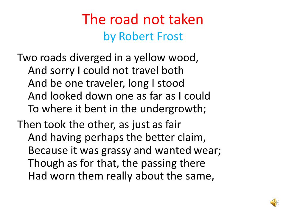 an analysis of the robert frosts poem an analysis of the robert frosts poem