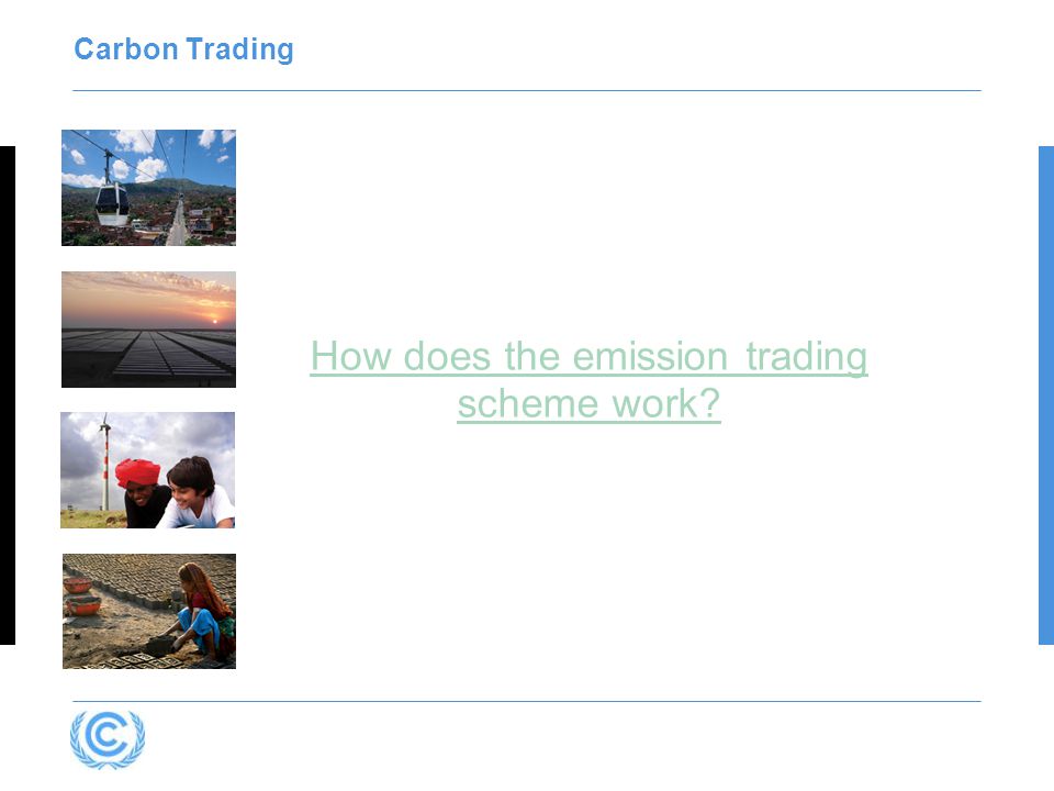 How does the emission trading scheme work