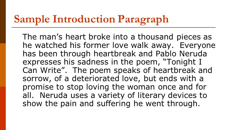 Sample Poetry Analysis Essay