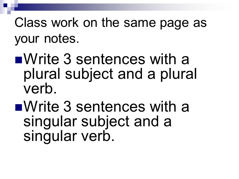 Class work on the same page as your notes.