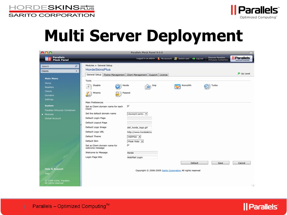 Multi Server Deployment Automated license installation and activation