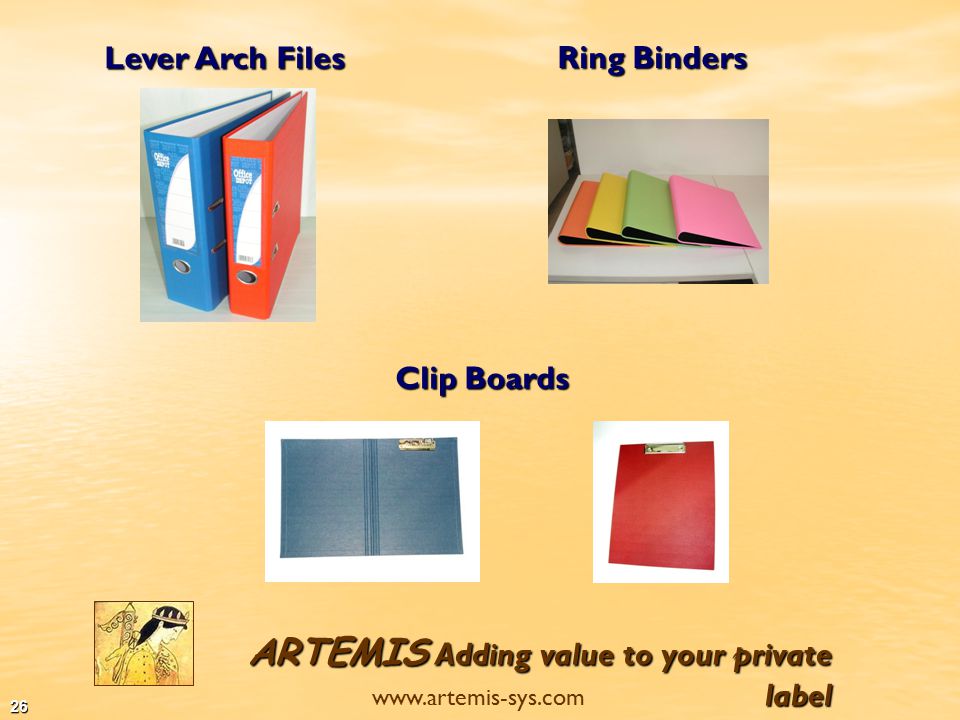 ARTEMIS Adding value to your private label   25 Sheet Protectors