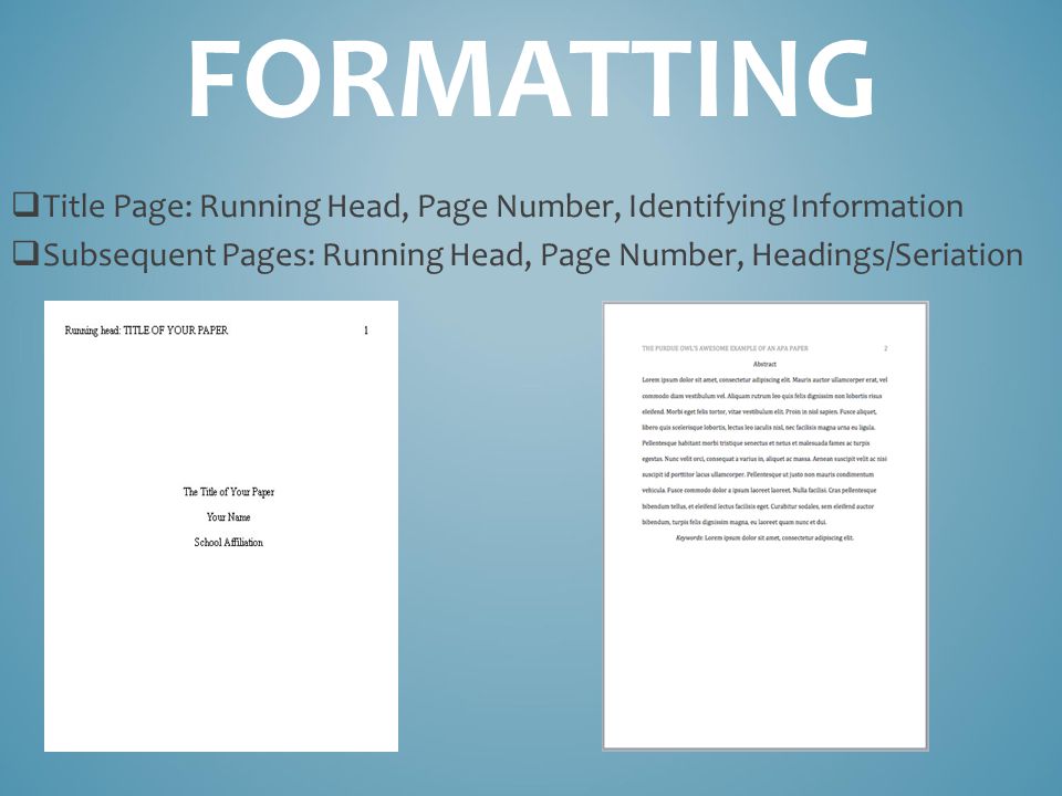 apa citation methods brought to you by the learning hub ppt download head page