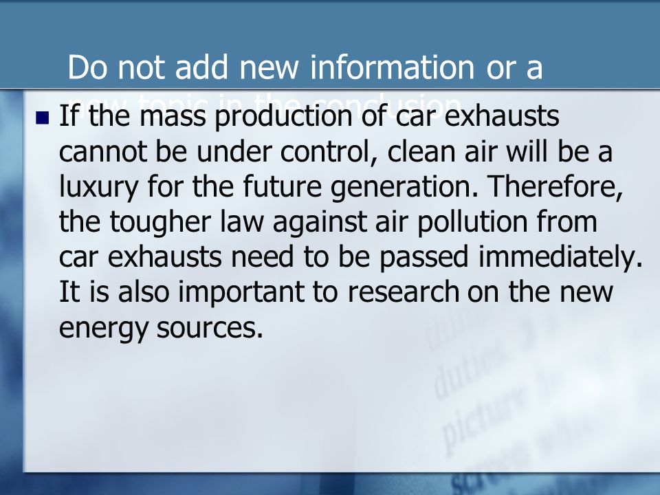 essay on air pollution control Included: pollution essay content preview text: most kinds of air pollution can be controlled by modern technology, but the costs ultimately be borne by the public in the form of higher prices for manufactured goods, higher taxes, reduced profit margins in industry, and more restrictions on indivi. essay on air pollution control Included: pollution essay content preview text: most kinds of air pollution can be controlled by modern technology, but the costs ultimately be borne by the public in the form of higher prices for manufactured goods, higher taxes, reduced profit margins in industry, and more restrictions on indivi.