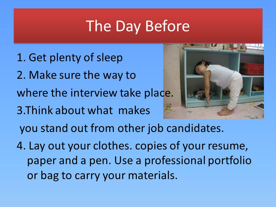 what makes you stand out from other candidates