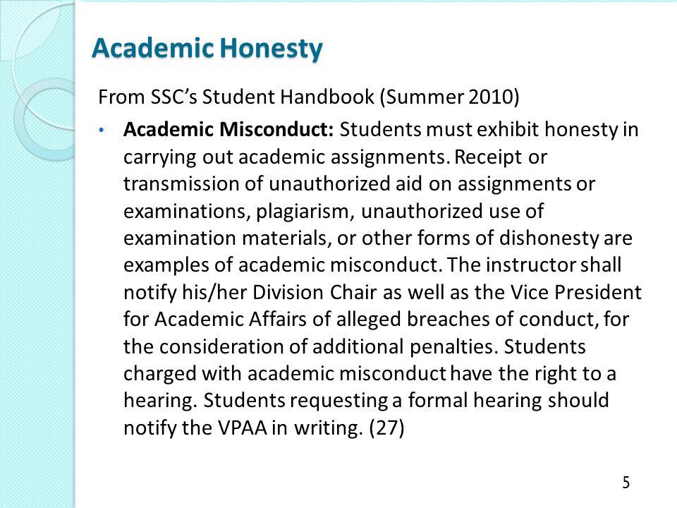 College students and academic dishonesty