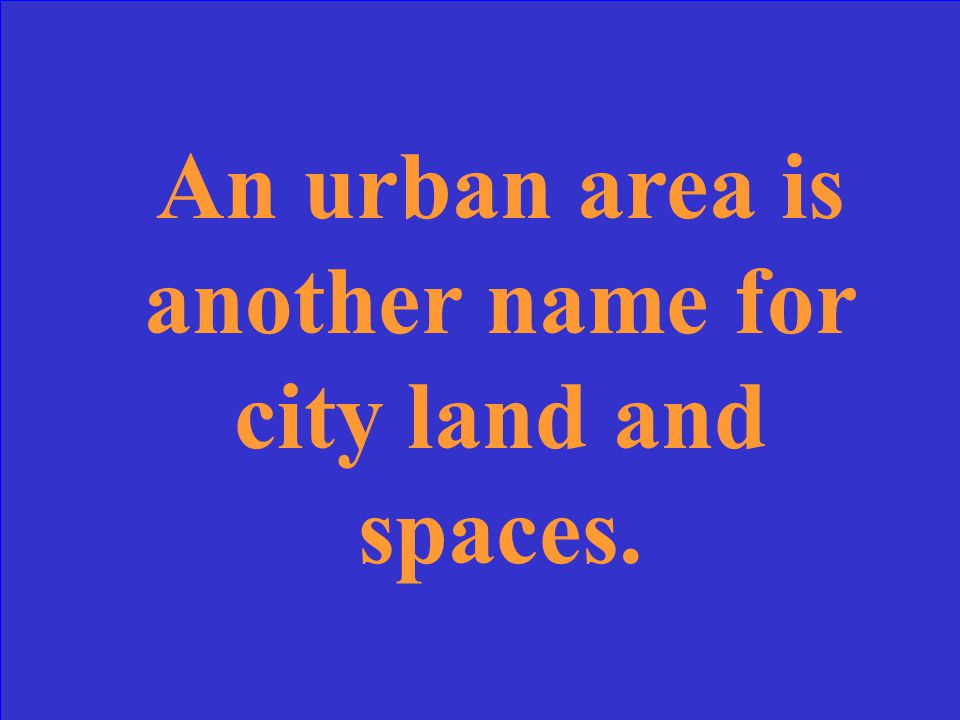 What is another name for city land and spaces
