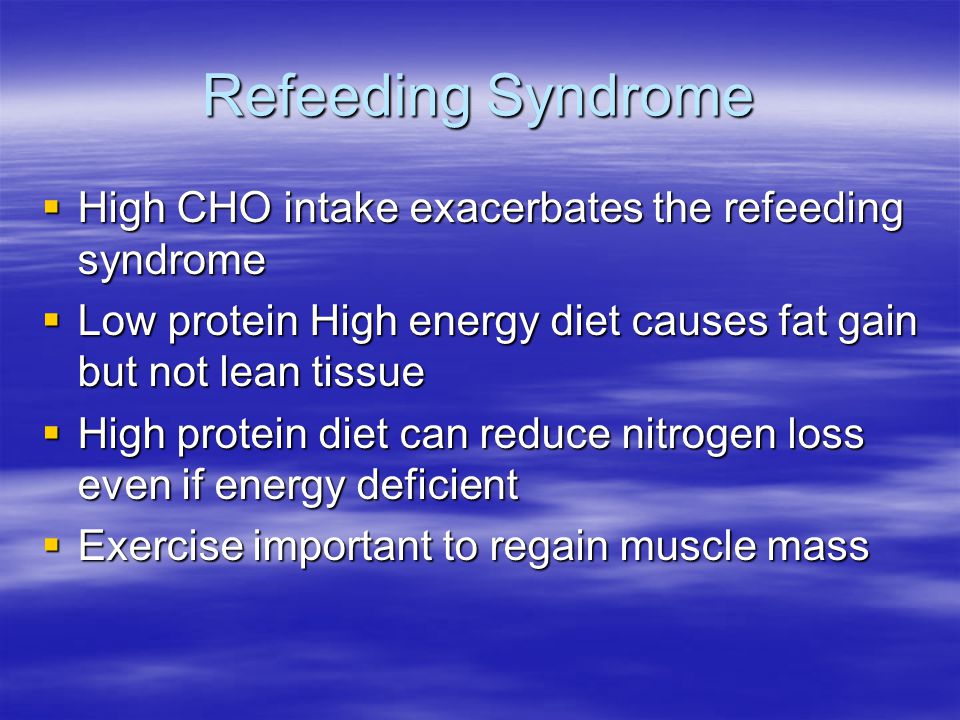 Diet For Refeeding Syndrome Definition