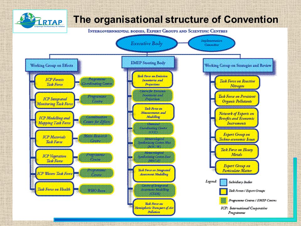 The organisational structure of Convention