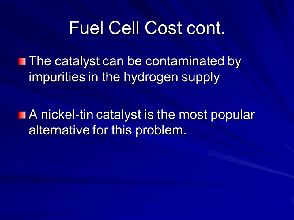 Fuel Cell Cost cont.