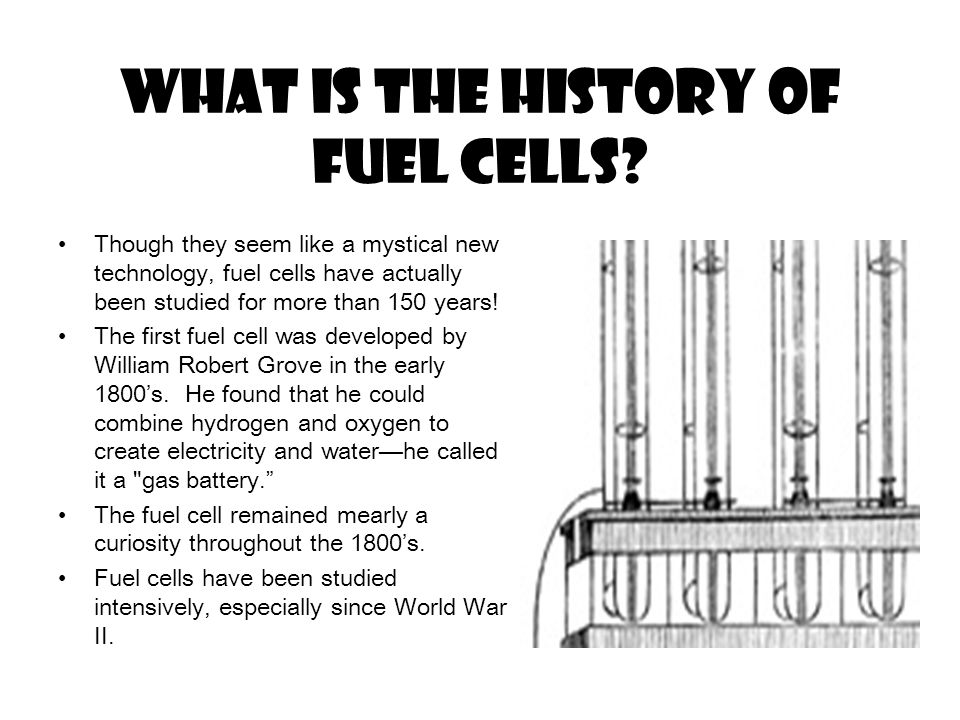 What is the history of fuel cells.