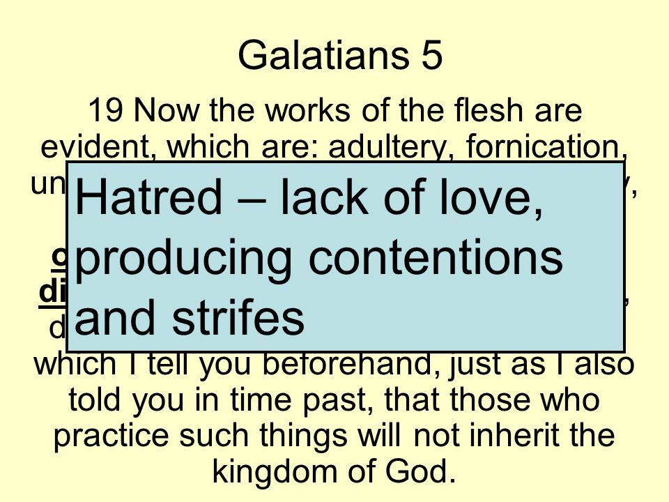 we will begin our study in galatians 5 galatians 5 14 all the law the works of love
