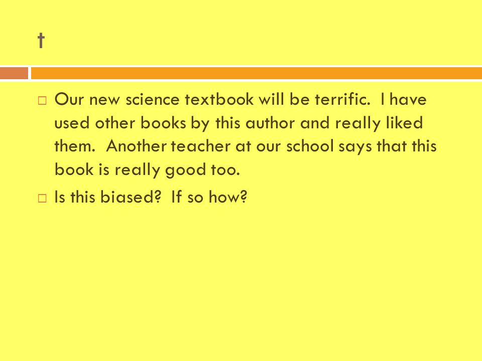 t  Our new science textbook will be terrific.