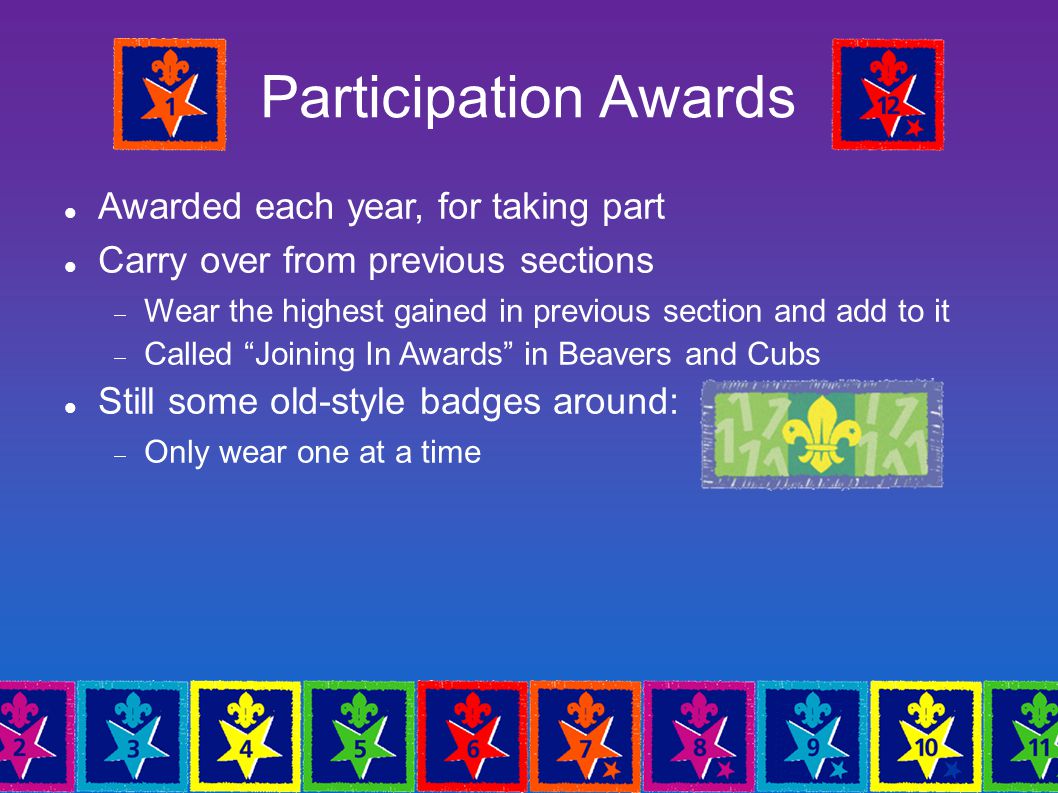 participation awards