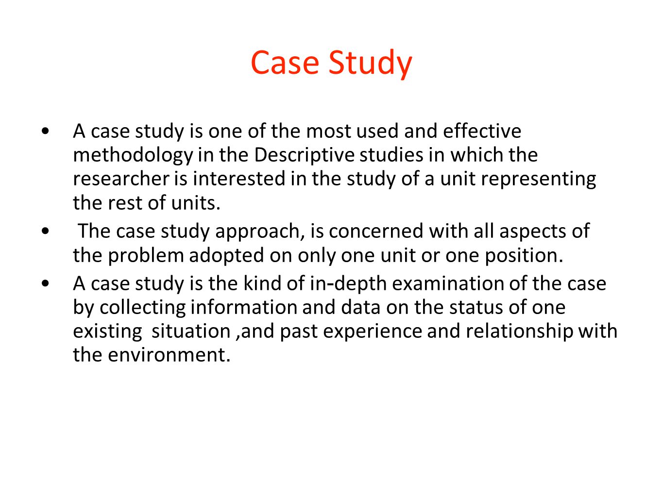 Thesis research methodology case study
