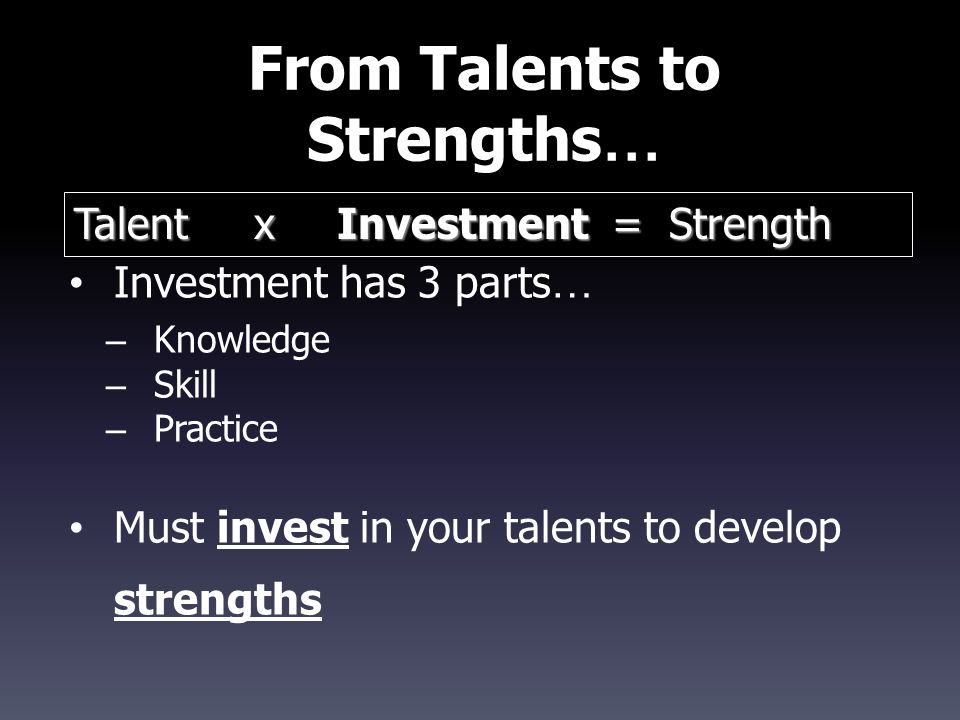 3 strengths