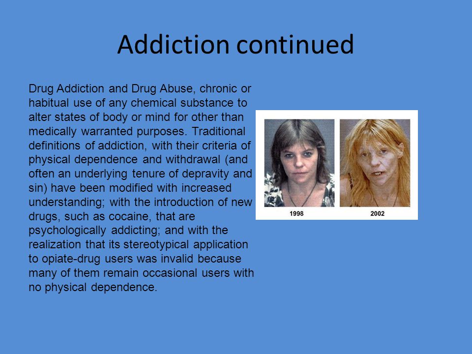 Thesis statements for addictions