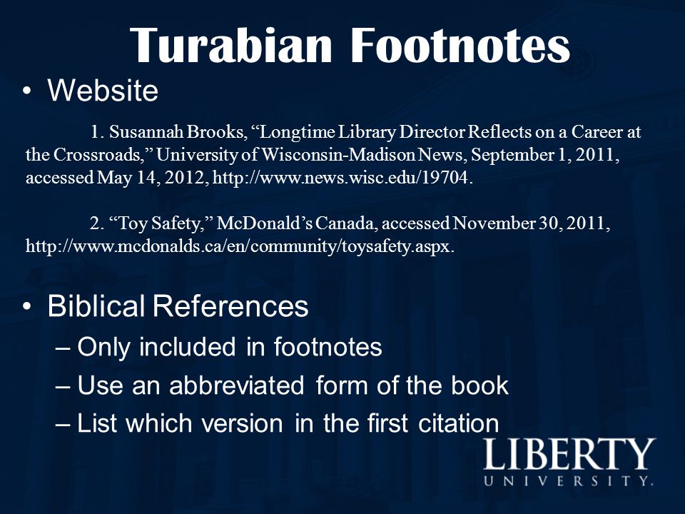 turbian format turbian format