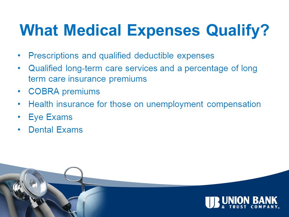 What Medical Expenses Qualify.
