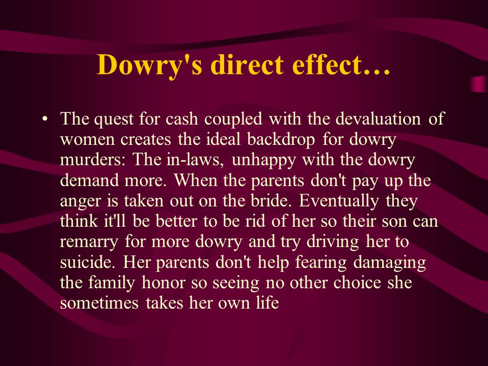 dowry deaths in india a possible dowry deaths in india a possible