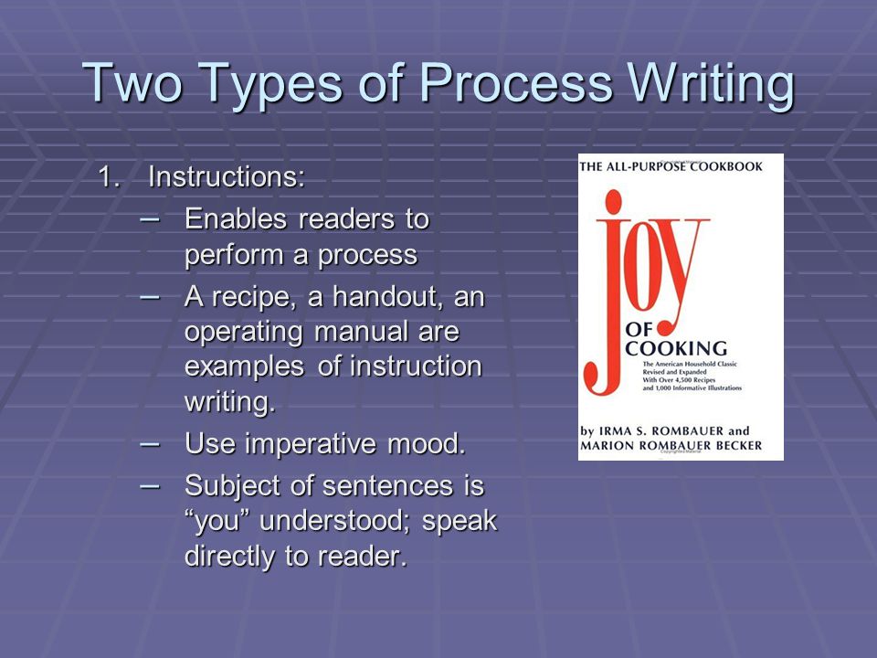 A Process Essay
