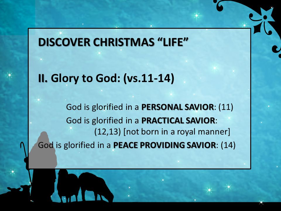 DISCOVER CHRISTMAS LIFE II. II.