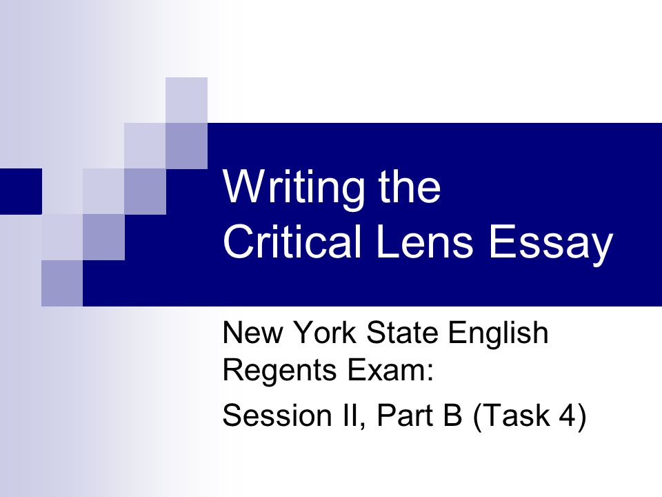 Lens Essay Thesis