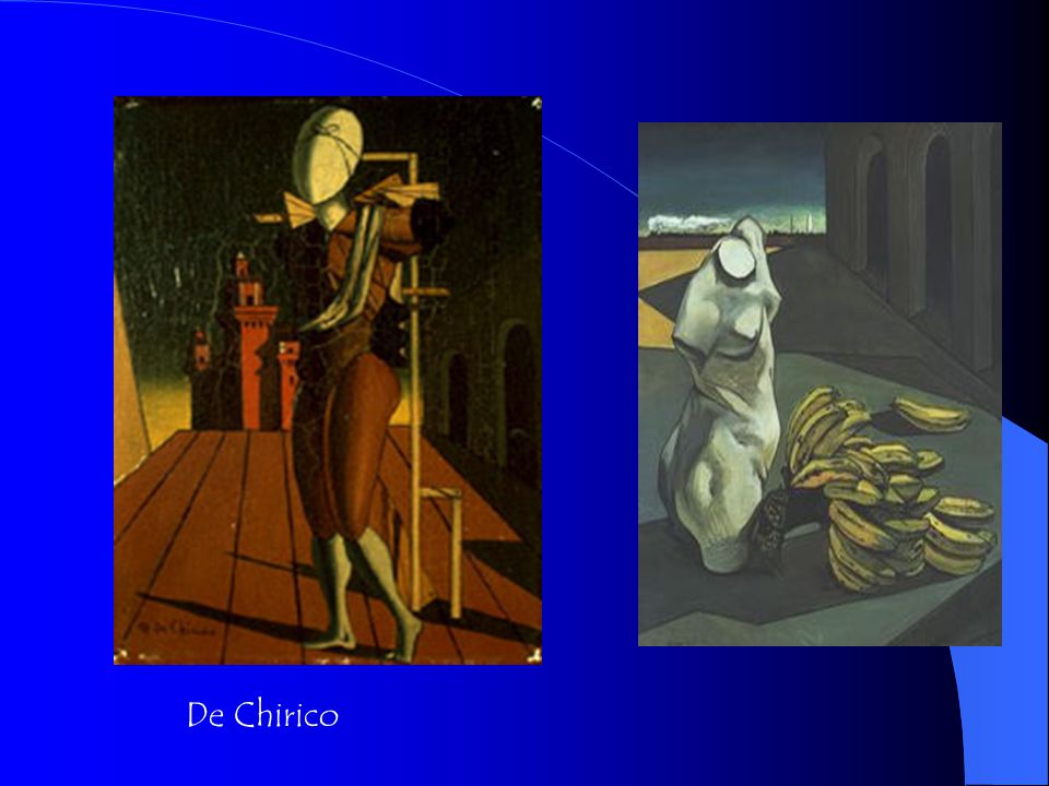 Georgio De Chirico Painted nightmare fantasies 15 years before the Surrealists existed.