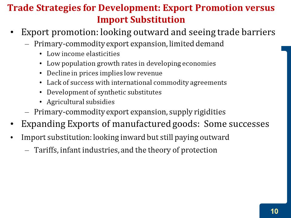 import substitution vs export promotion import substitution vs export promotion